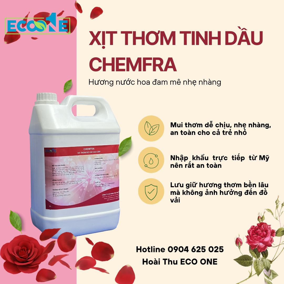Xịt thơm đồ vải Chemfra - lưu hương lâu dài